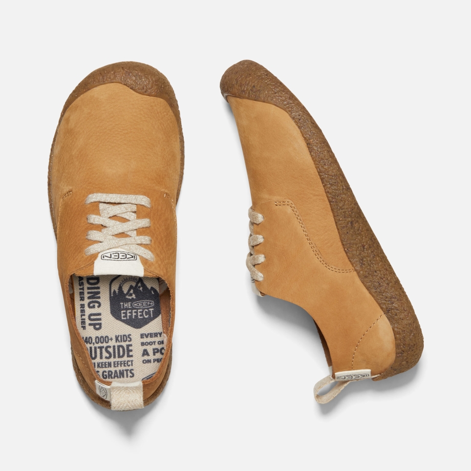 Sapato Feminino Mosey Derby Couro Tutu Maçã Canela-bétula