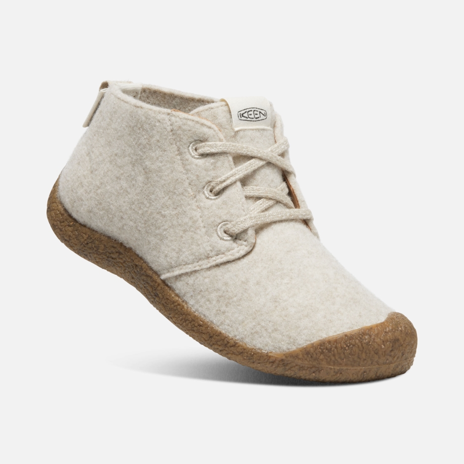 Bota Feminina Mosey Chukka Tutu Bétula De Feltro Natural