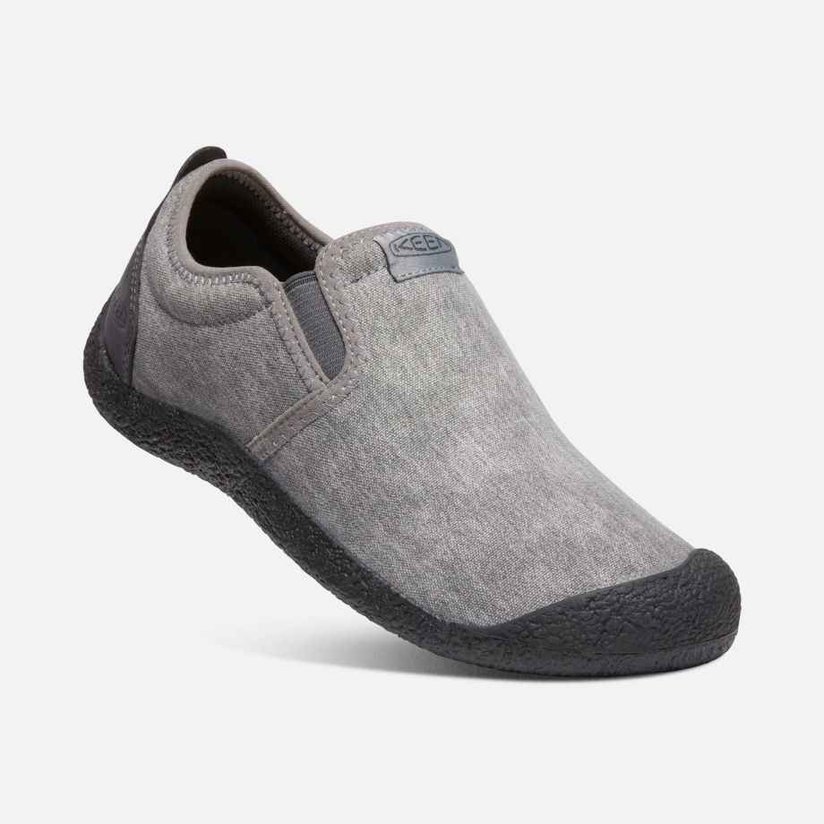 Slip-on Masculino De Lona Howser De Aço Com ímã Cinza Tutu