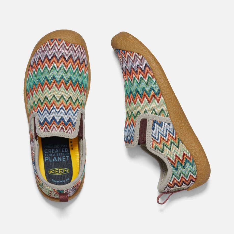 Slip-on Feminino Tutu Chevron-plaza Taupe Em Lona Howser