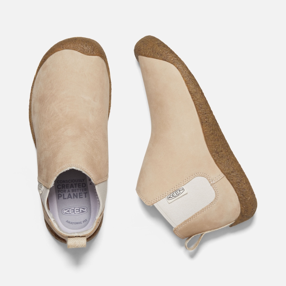 Bota Feminina De Couro Safari-Birch Tutu Mosey Chelsea