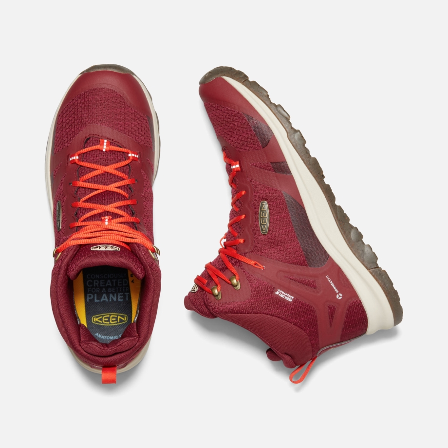 Botas Femininas De Caminhada à Prova D'água Terradora II Tutu Ruibarbo Geléia