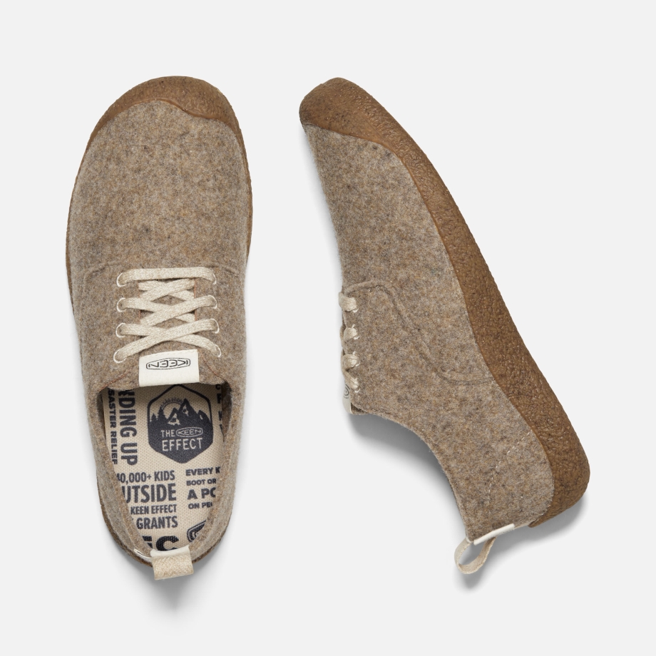 Mosey Derby Masculino Taupe Felt-birch Tutu