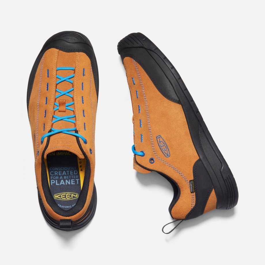 Tênis De Couro Camurça à Prova D'água Jasper Ii Masculino Abóbora Especiaria Tutu Preto