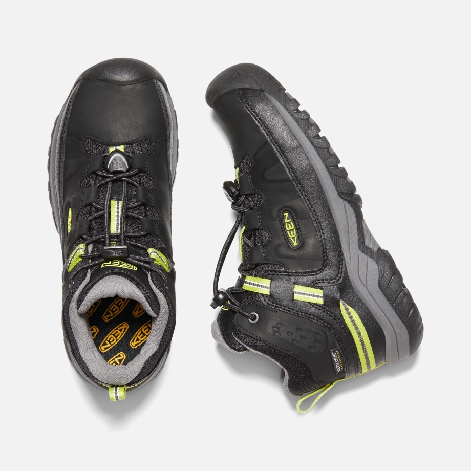 Botas De Caminhada à Prova D'água Targhee Para Crianças Mais Velhas Tutu Cinza Aço Preto - Image 2